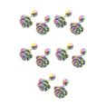 thumbnail image 1 of facefd 5Pcs Boucles d'Oreilles Écouteurs Ronds Stud Rose Fleur Bijoux Accessoires Décorations Mode Mariage Charme Partie Favorise Punk Coloré Boule Boule Colorée, 1 of 6