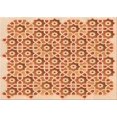 thumbnail image 1 of Ahgly Company Tapis Rectangulaire Lavable en Machine Intérieur Transitionnel Orange Rouge Orange, 6 Pieds x 9 Pieds, 1 of 7