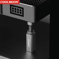 thumbnail image 2 of Graphics Card GPU Holder Support Adjustable Telescopic Rotary Screw Aluminum Alloy Video Card Bracket Desktop PC Case Accessory Silver 28 to 50mm, 2 of 6