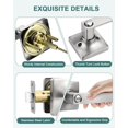thumbnail image 4 of Brushed Nickel Door Handles Nickel Door Lever Privacy Use Door Lock Set Interior Bathroom/Bedroom Door Handle Satin Nickel Reversible for Left Right Sided Doors, 4 of 8