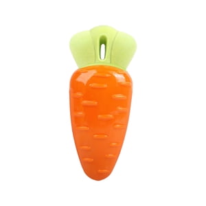 Dog Toy Carrot Pineapple Robust Chew Toy For Puppies Dog Chew Toy For Teeth Cleaning Rubber Dog Toys Dog Toy Indestructible For Small Puppies Medium, 15 cm, Orange