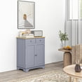 thumbnail image 2 of HOMCOM Kitchen Cabinet, Sideboard Floor Cupboard with Drawers, Grey, 2 of 10