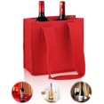 thumbnail image 4 of Transemion Cloth Universal Wine Bottle Bag Standard Size And Non-shedding For Champaign Lovers Fits Most Wine Grey 2 Slots 5Set, 4 of 6