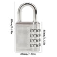 thumbnail image 2 of TopLLC Combination Lock 4 Digit Outdoor Combination Padlock For Gym School Home Room Lock head, 2 of 6