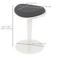 thumbnail image 3 of HOMCOM Mesh Ergonomic Wobble Stool for Standing Desks, with Rocking, Grey, 3 of 10