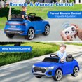 thumbnail image 4 of Licensed Audi SQ8 Ride on Car by OLAKIDS, Battery Powered Electric Vehicle for with Remote Control, Adjustable Music, LED Lights, Suspension, Driving Toy Gift for Kids Toddler Age 3+, 4 of 8