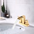 thumbnail image 3 of Centerset Waterfall Spout Bathroom Faucet with Drain Assembly, 3 of 5