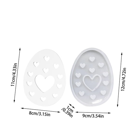 JJKBVCLO Silicone Pâques Silicone Lapin de Pâques Moulage en Silicone Pâques Silicone Oeuf de Pâques Moulage en Plâtre Lapin de Pâques Résine Époxy Silicone Artisanat de Pâques