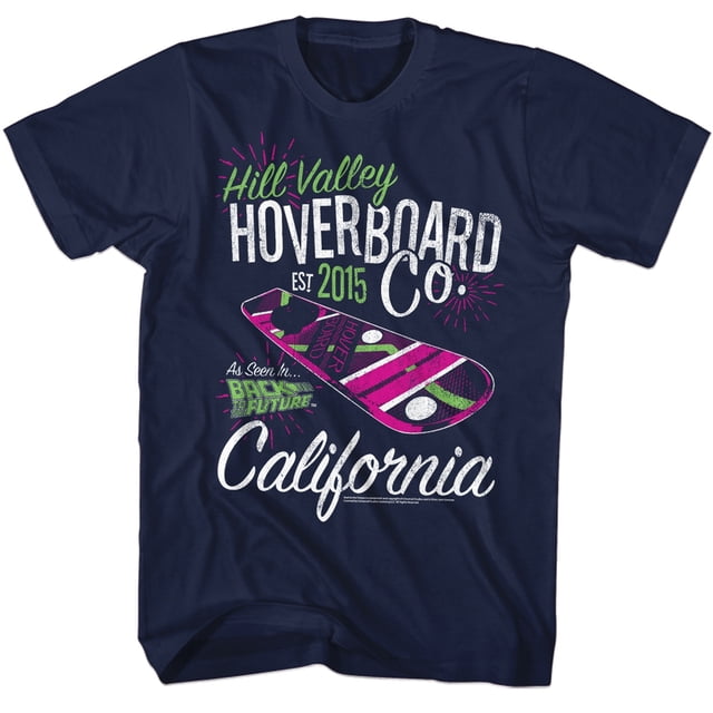 Back to the Future T-Shirt Rouge Horloge et Éclair