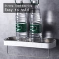 thumbnail image 3 of EGNMCR Bathroom Storage & Organization Adhesive White Shower Caddy, Adhesive No Drill Rack Floating Shower Shelf With Hooks, Suction, Shower Organizer For Bathroom Camper Storage rack, 3 of 7