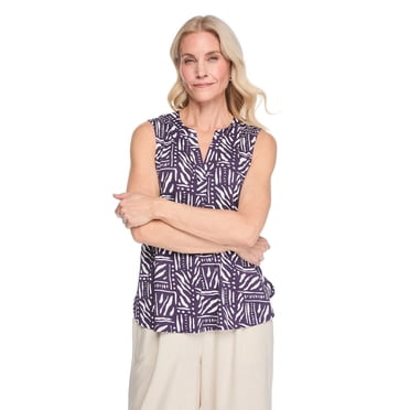 Iyla Women's Crinkle Sleeveless Blouse