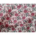 thumbnail image 4 of oneOone Silk Tabby Fabric Leaves & Floral Block Print Fabric By Yard 42 Inch Wide, 4 of 4