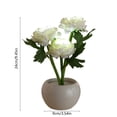 thumbnail image 3 of weibbin Ceramic Flower Pot LED Night Light USB Desk Lamp for Bedroom Home Decor, 9.45x3.54 Inches, White, 3 of 6
