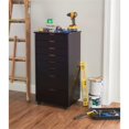 thumbnail image 2 of Riverbay Furniture Pine Wood Black Storage Cart Rectangular Mobile 40.5"H Unassembled, 2 of 20