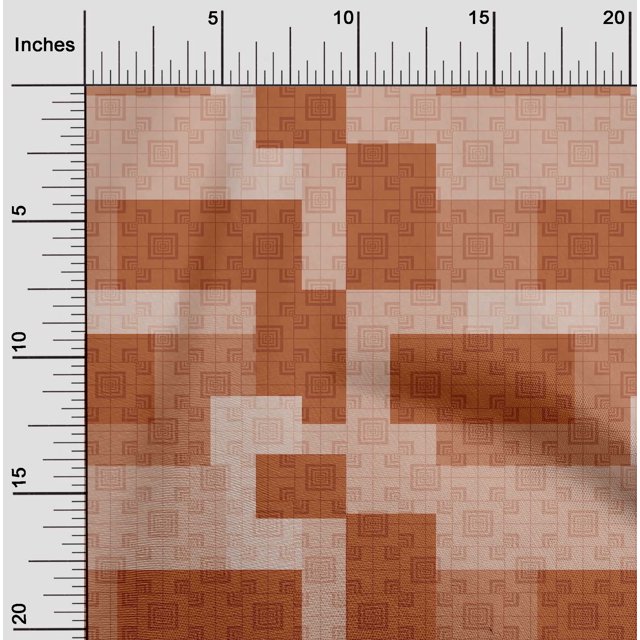 oneOone Viscose Jersey Fabric Square Geometric Printed Craft Fabric BTY 60 Inches Wide
