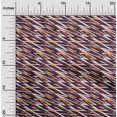 thumbnail image 2 of oneOone Silk Tabby Brown Fabric Abstracts Sewing Material Print Fabric By The Yard 42 Inch Wide, 2 of 5