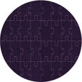 thumbnail image 1 of Ahgly Company Tapis d'Intérieur Ronds Lavables à la Machine de Style Transitionnel Violet Iris Violet, 4 Pieds Rond, 1 of 7