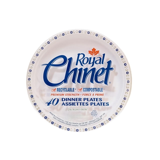 Royal Chinet Dinner Plates