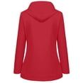 thumbnail image 3 of Pompotops Women Solid Rain Jacket Outdoor Plus Size Waterproof Hooded Raincoat Windproof Clearance, 3 of 4