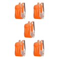 thumbnail image 1 of kurtrusly 1/2/3/5 Nylon Waterproof And Durable Camping Hiking Backpack For Convenient Travel Making Easy To Fold ORANGE 5PCS, 1 of 6