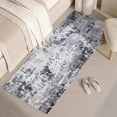 thumbnail image 2 of YUSAZENS 9 x 12 Non-Slip Washable Rug Runner, Abstract Soft Carpet with Rubber Backing, Durable Long Runner for Hallways, Kitchen, Bedroom, Bathroom, Entryway Light Gray, 2 of 6