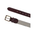 thumbnail image 2 of CTM®  Waxed Braided Belt with Croc Print Ends (Men's Big & Tall), 2 of 2