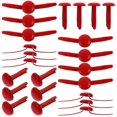 thumbnail image 1 of LEEYNEER Rouge 1.5x0.8 Po Attaches Métalliques Faites à la Main pour Scrapbooking 200 Pcs, 1 of 8