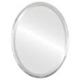 thumbnail image 1 of London Framed Oval Mirror - Silver Leaf Brown - 23" x 29", 1 of 7