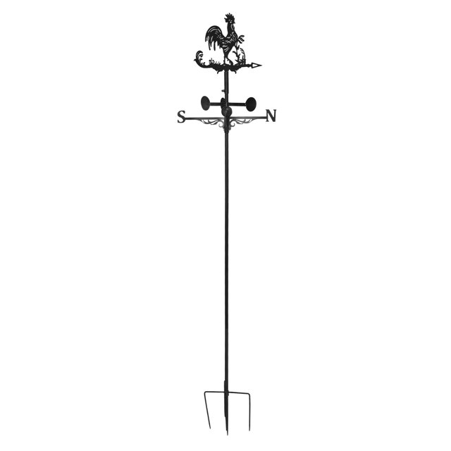 Wind Vane, Unique Shape Weather Vane Durable For Outdoor Decoration For Courtyard Cock