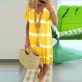 thumbnail image 2 of TJAZFJPA Mini Robes d'Été Mode Décontractée Grande Taille Ample et Confortable Col en V Rayé Imprimé Sans Manches Robe Maxi pour Femmes Robe de Nuit pour Femmes Sexy, 2 of 5