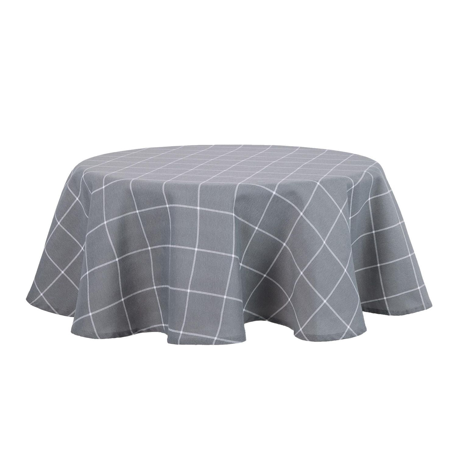 Mainstays Windowpane Tablecloth, Grey