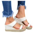thumbnail image 3 of Sandale Décontractée pour Femmes à Bout Ouvert, Espadrilles à Plateforme Compensée avec Bride Élastique, 3 of 7