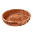 thumbnail image 4 of Wicker Bread Basket Round Handwove Wicker Fruit Basket for Home Fruit Wallet L, 4 of 8
