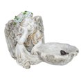 thumbnail image 1 of Northlight 12.25" Sitting Angel Bird Feeder Outdoor Garden Statue, 1 of 5