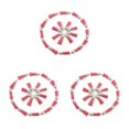 thumbnail image 4 of Ruiboury 100pack/lot Stand Out Unique Tassel DIY Tassel Accessory For Keychain Gifts pink-Silver 3Set, 4 of 6