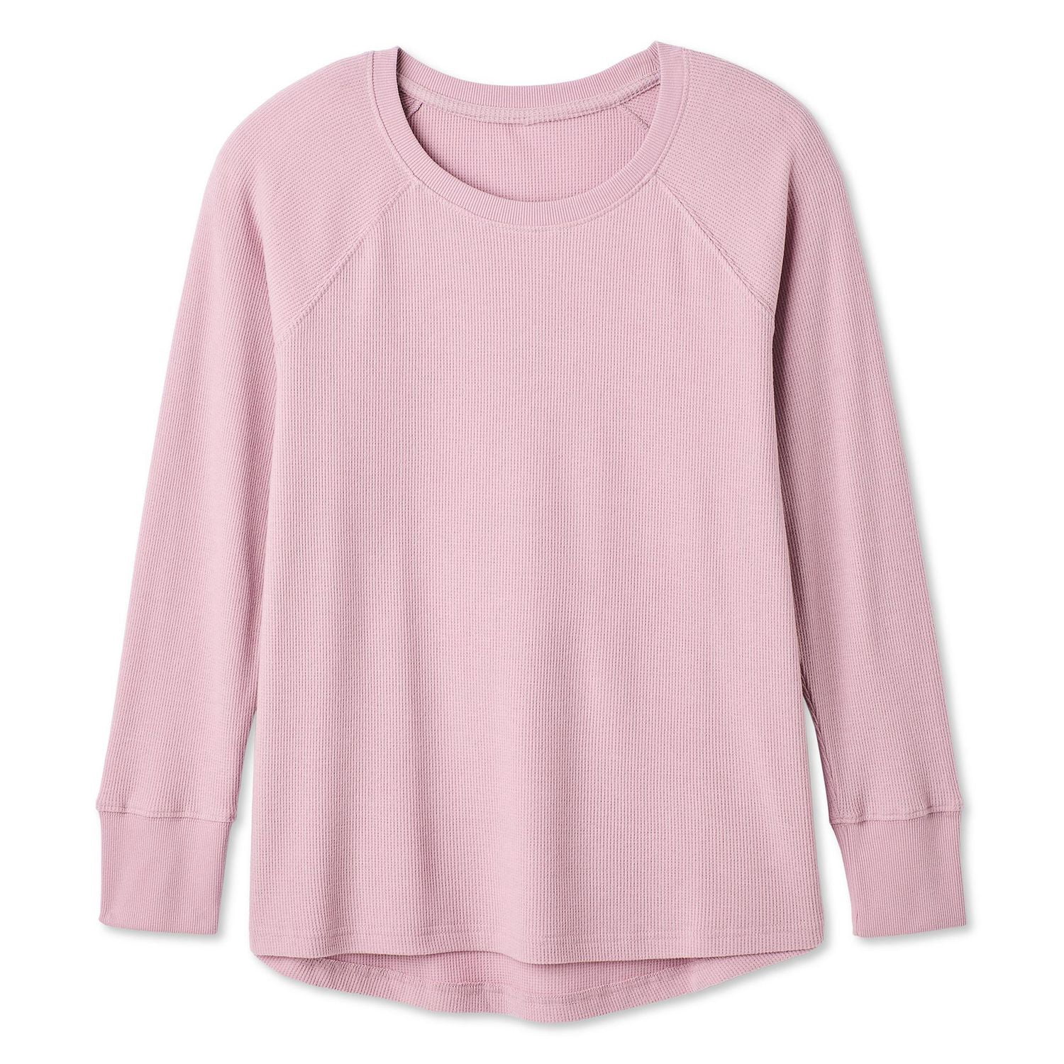 T-shirt de nuit à manches longues raglan George Plus pour femmes