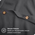 thumbnail image 4 of Bare Home Linen Duvet Cover and Sham Set, 4 of 7
