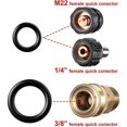 thumbnail image 5 of 50 Pcs Pressure Washer O Ring Kit, 1/4" 3/8" M22 Quick Connect Coupler O-Rings for High Pressure Hose Seal Replacement, 5 of 5