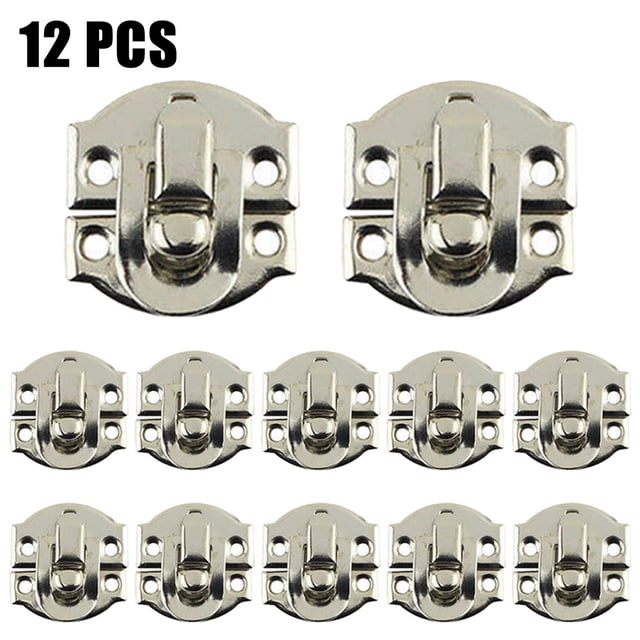 Luckyn 5/12set Jewelry Box Hasp Clasp Suitcase Wood Chest Cabinet Decorative Lock Latch