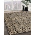 thumbnail image 3 of Ahgly Company Machine Washable Indoor Rectangle Abstract Burgundy Brown Area Rugs, 3' x 5', 3 of 7