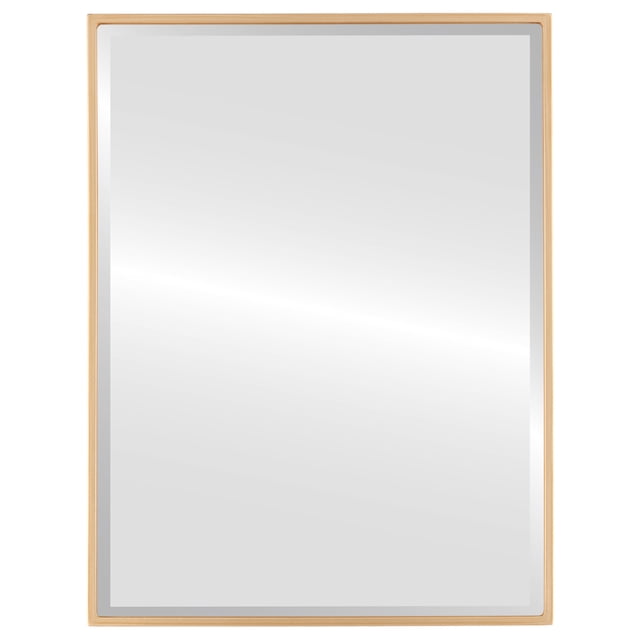 Miroir Rectangulaire Encadré Singapore - Peinture Dorée - 21 Pouces x 31 Pouces