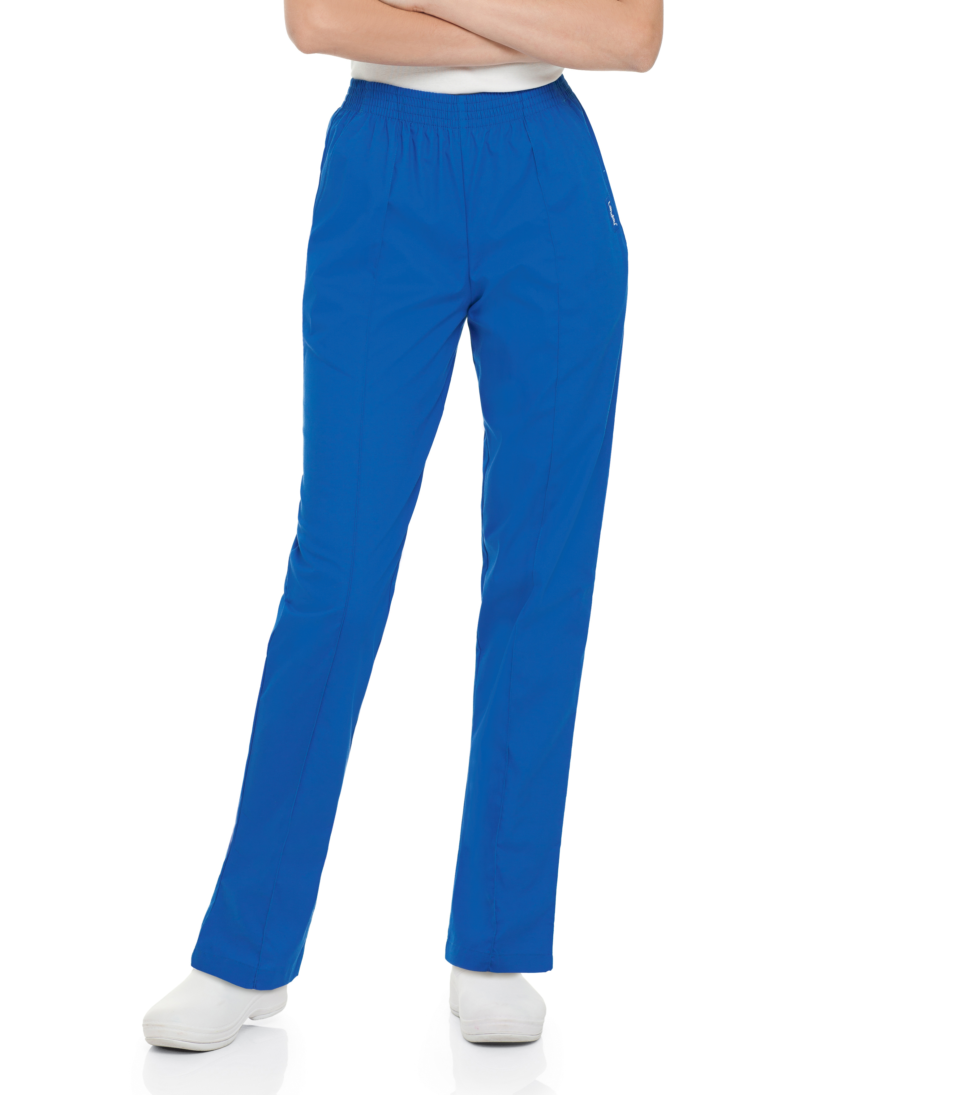 Landau Essentials Pantalon d'Uniforme à 2 Poches pour Femmes : Coupe Classique et Décontractée, Taille Élastique 8320