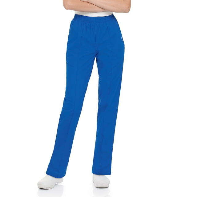 Landau Essentials Pantalon d'Uniforme à 2 Poches pour Femmes : Coupe Classique et Décontractée, Taille Élastique 8320