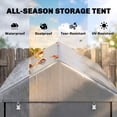 thumbnail image 4 of Outsunny 4 x 6ft Outdoor Storage Shed Tent for Motorcycle Bike Garden Tool, 4 of 9