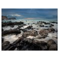 thumbnail image 2 of Rocky Seashore with Blue Sky Over - Large Seashore Canvas Print, 2 of 3