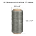 thumbnail image 2 of Unique Bargains 186 Yards 210D/1mm Leather Sewing Thread Polyester Waxed Cord, Middle Grey, 2 of 5