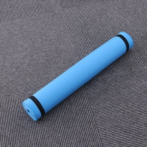OUNONA Exercise Mat Blue Eva Foam Comfortable Yoga Mat with Anti Skid Surface for Fitness