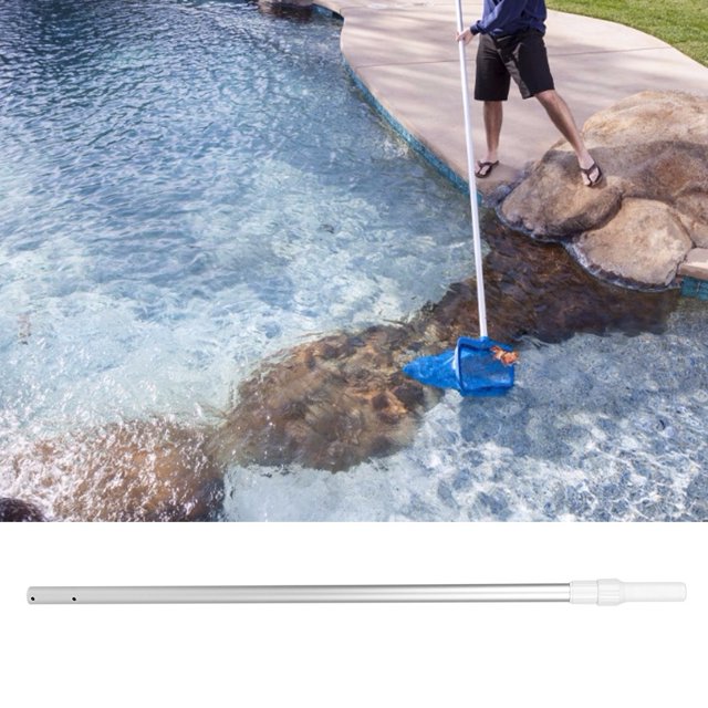 Peahefy Swimming Pool Poles For Cleaning,Swimming Pool Aluminum Alloy Adjustable Telescopic Pole Multi-Functional Pool Rod Pool Supply, Telescopic Pole