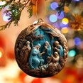 thumbnail image 5 of Birdeem Acrylic Flat Christmas Tree Decoration Cute Round Acrylic Decoration, 5 of 5
