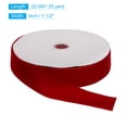 thumbnail image 2 of Unique Bargains Velvet Ribbon 1 1/2 Inch x 25 Yard Single Face Spool Silky DIY Crafts Gift Wrapping Bow Decoration Red, 2 of 5